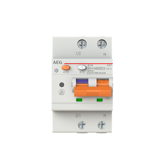 AFDD mit FI/LS-Schalter 1P+N 16 A, B-Charakteristik, 30 mA