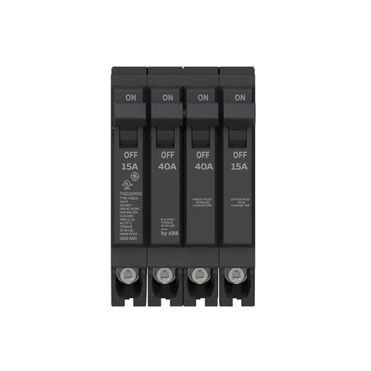 ABB THQLQ154015 QUAD 15A/1P & 40A/2P & 15A/1P 120/240V