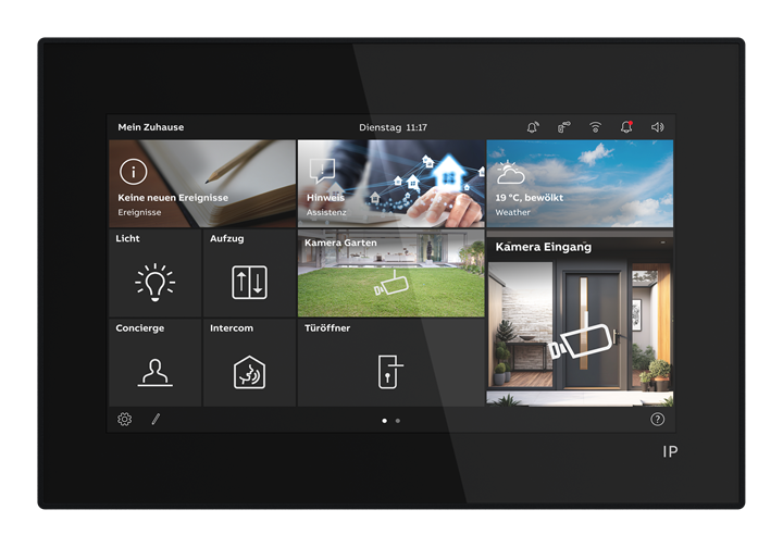 IP Touch Lite 7", LAN + Wi-Fi, schwarz