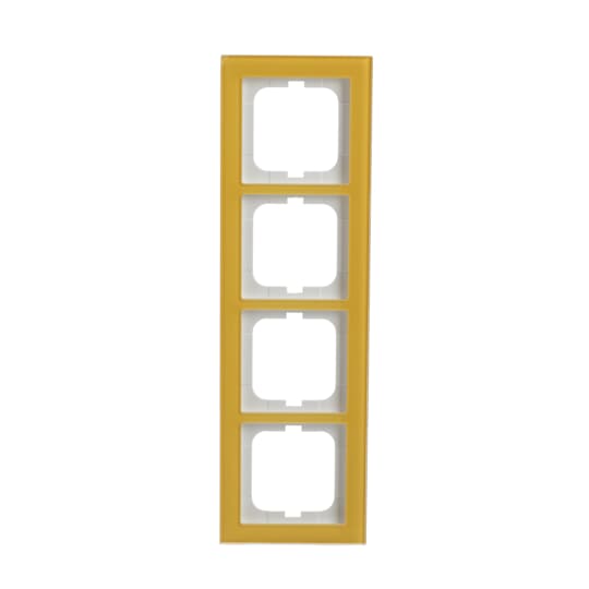 Abdeckrahmen 4-fach Glas Sonne - Busch-axcent® pur