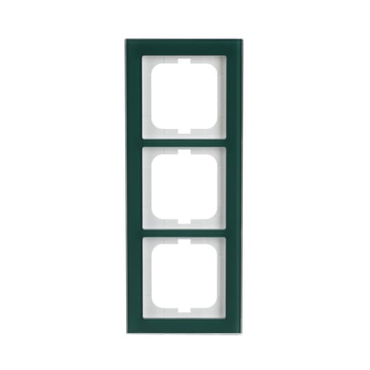 Abdeckrahmen 3-fach Glas Avocado - Busch-axcent® pur