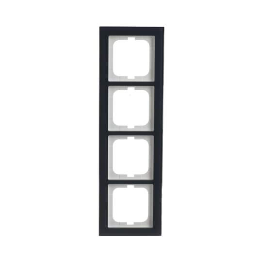 Abdeckrahmen 4-fach Glas Auster - Busch-axcent® pur