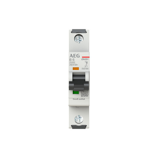 Disjoncteur AEG ElfaPlus 25 kA, caractéristique B, 6 A, 1P