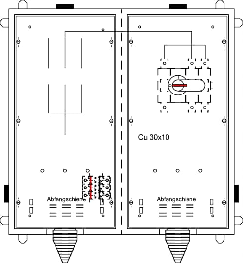 Armoires de conversion, TwinLine, à poser, RAL 7035