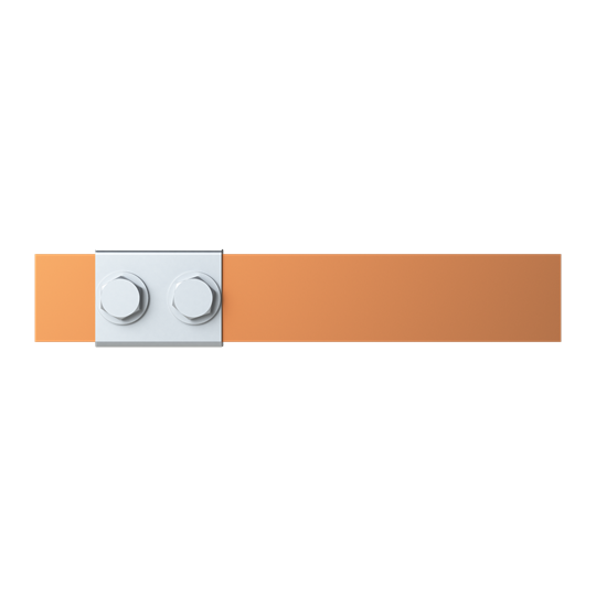 Barre de cuivre 30x10 mm, longueur : 138+43mm, barre de cuivre, livraison en vrac