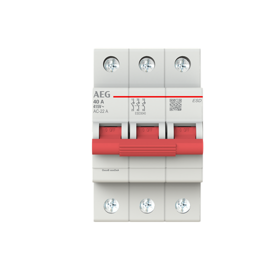 Interrupteur de charge 3P, 40 A - AEG