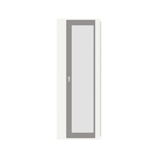 Porte transparente 5FB/12RE Li, montée sur armoire, accessoire de la série d'armoires TriLine