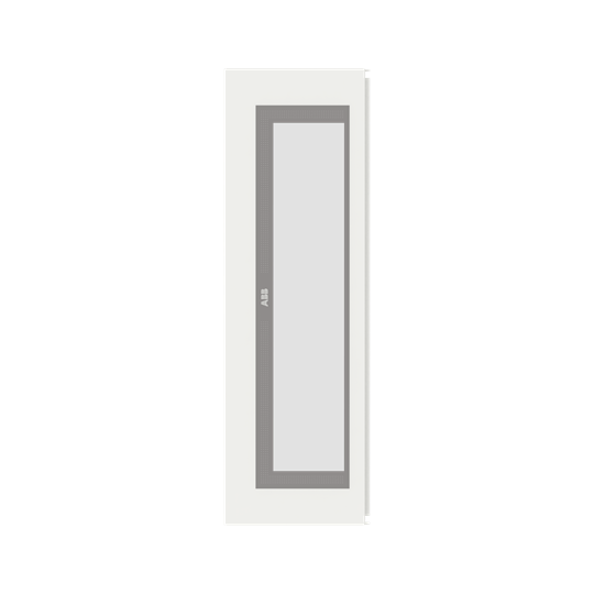 Porte transparente 5FB/14RE Li, montée sur armoire, accessoire série d'armoires TriLine