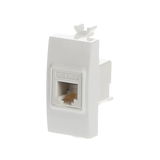 Abb chiara 2csk1124ch connettore rj45 cat. 5e utp bianco