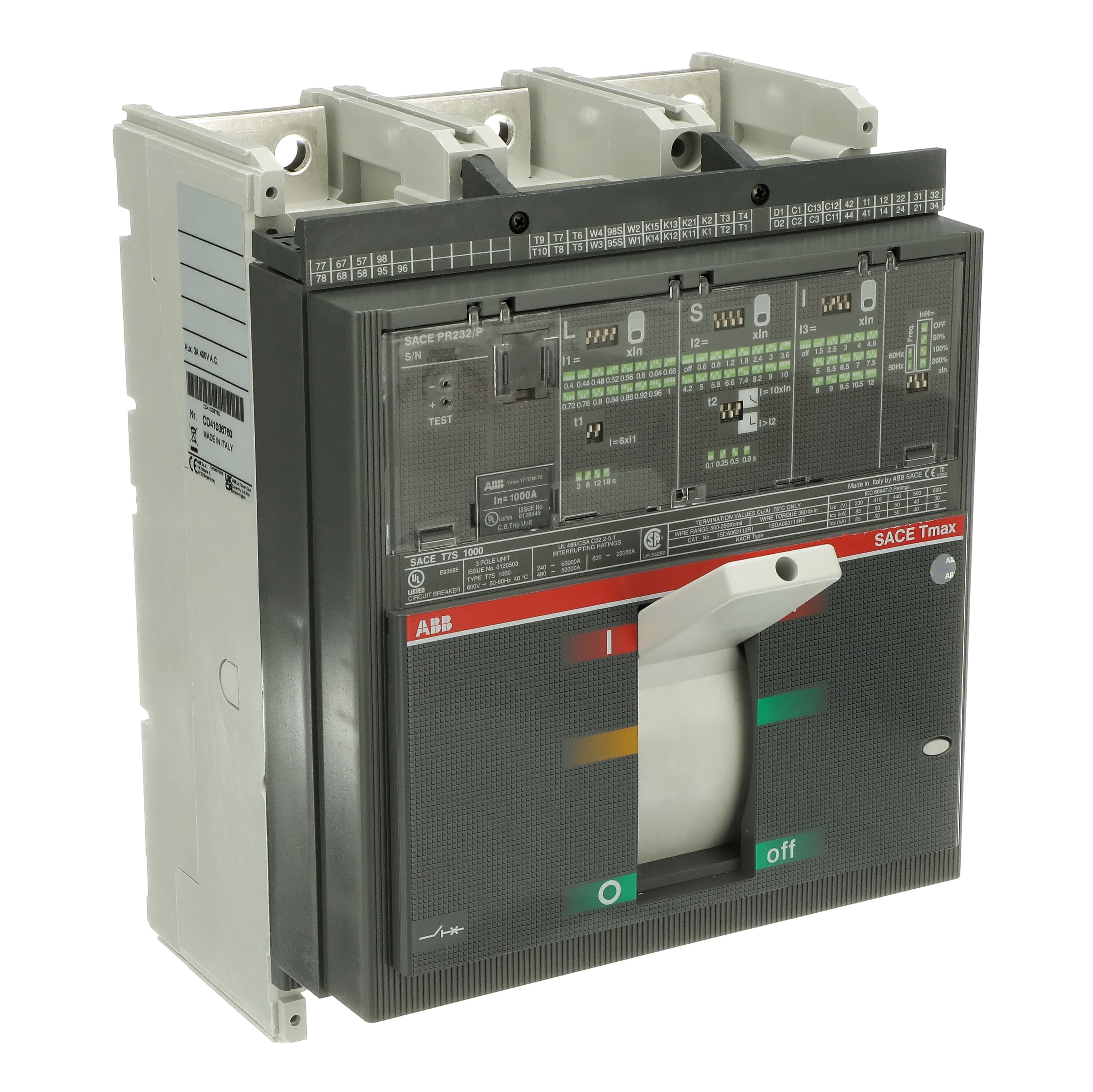 T7S 1000 UL PR232/P LSI In1000A 3p FF | ABB