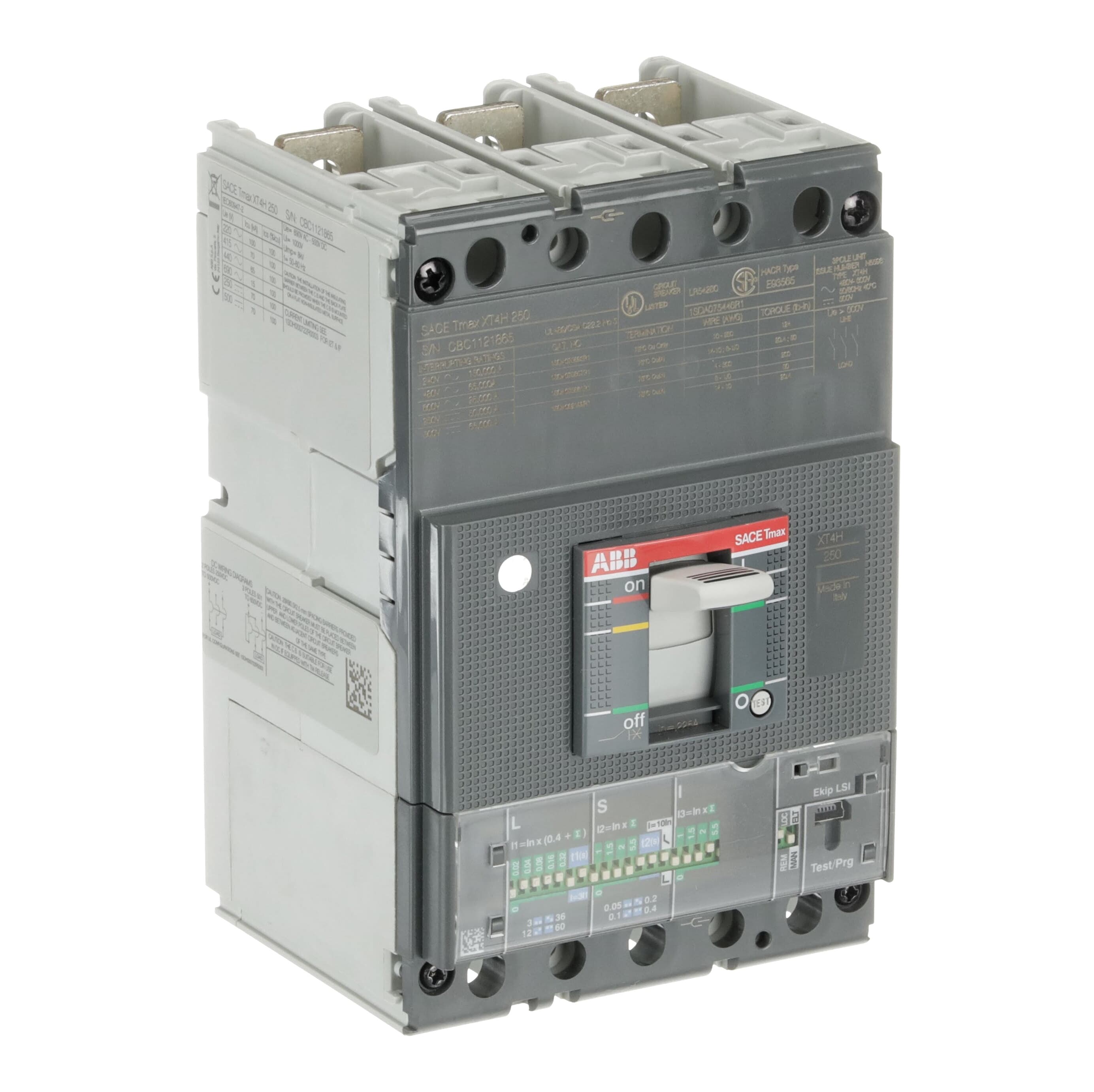 XT4H 250 Ekip C Dip LSI In225A 3pFF UL/CSA | ABB