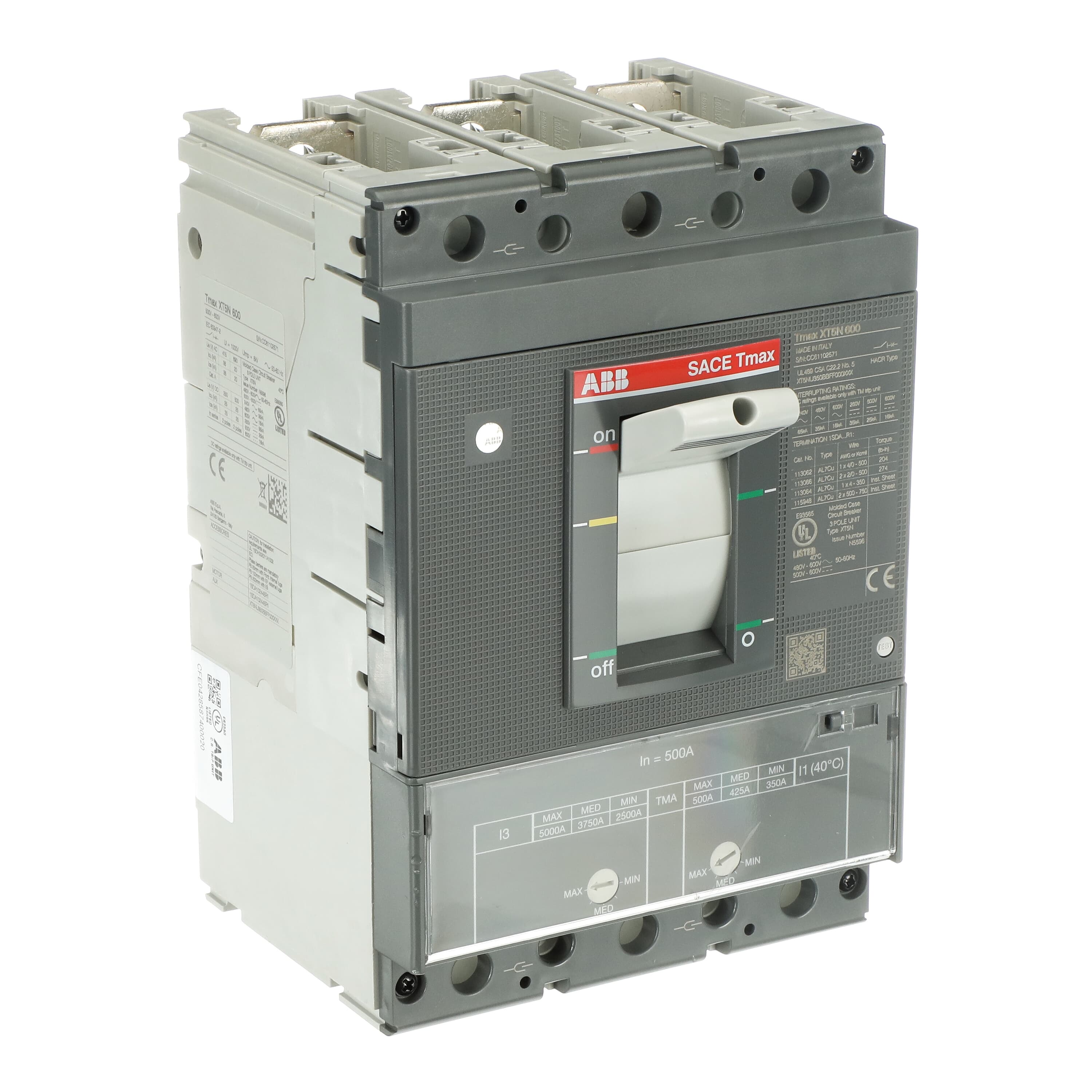 XT5N 600 TMA 500-5000 3p FF UL | ABB
