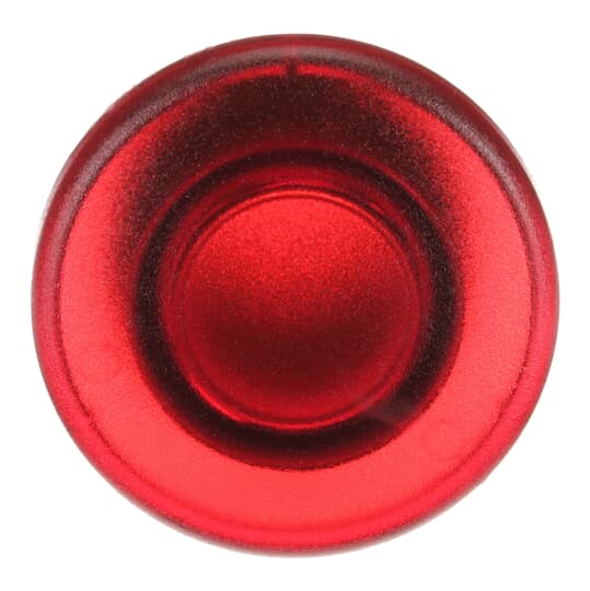 Leuchtpilztaster, rot, tastend, D=40 mm, Frontring, Kunststoff schwarz