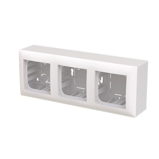 Aufputz Gehäuse 3-fach Gehäuse Hohe Bauform Busch-balance® SI