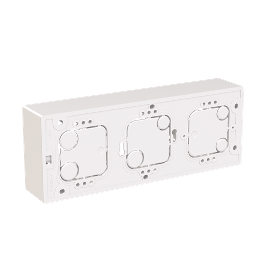 Aufputz Gehäuse 3-fach Gehäuse Hohe Bauform Busch-balance® SI