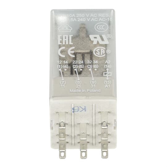 Relais d'Interface enfichable 3We, A1-A2=125VDC, 250V/10A