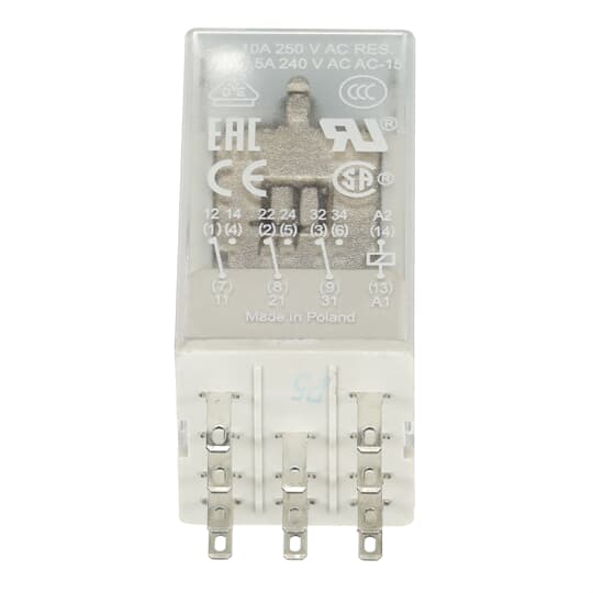 Relais d'interface enfichable 3We, A1-A2=110VDC, 250V/10A