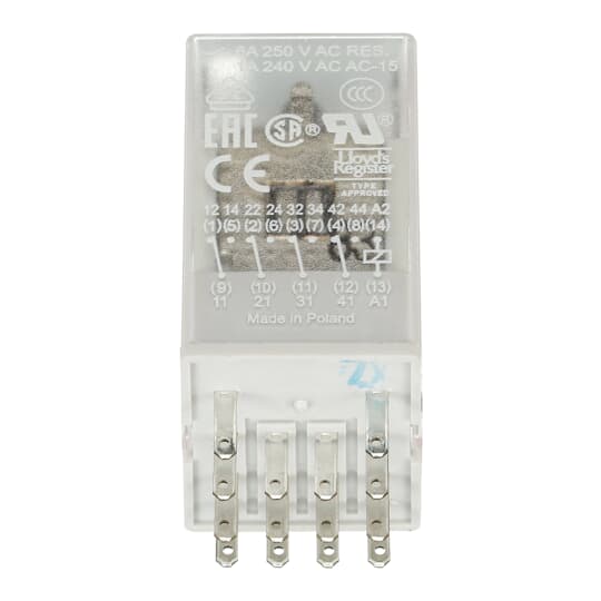 Relais d'Interface Emboîtable 4We, A1-A2=110VAC, 250V/6A 1SVR405613R7000