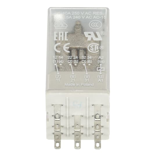 Relais d'interface enfichable CR-U, 3RT, A1-A2=24VAC, 250V/10A 1SVR405612R0000