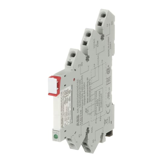 Interface-Relais komplett, 1We, A1-A2=230V AC/DC, Federzuganschluss
