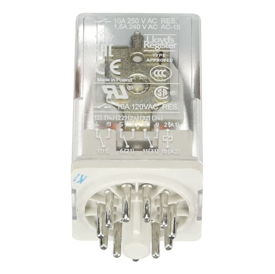 Relais d'interface enfichable CR-U, 3We, A1-A2=120VAC, 250V/10A