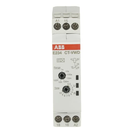 Zeitrelais, einschaltwischend 1We, 24-240VAC, 24-48VDC