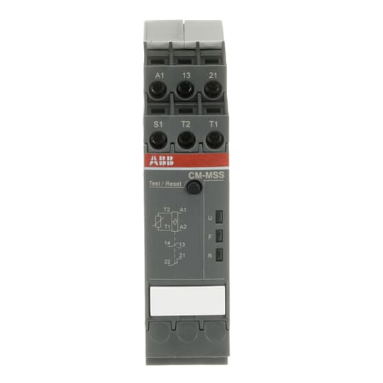 Thermistor-Motorschutzrelais 1S+1Ö, 24-240V AC/DC, Kurzsch.-Erkennung, Reset