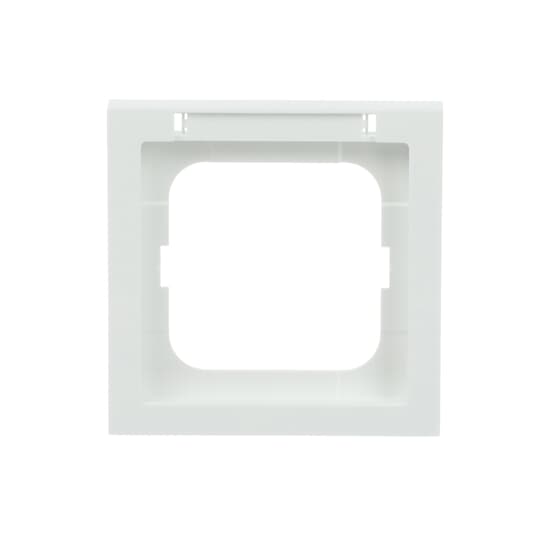 Abdeckrahmen mit Sichtfenster mit Beschriftungsfeld 1-fach studioweiß - future®