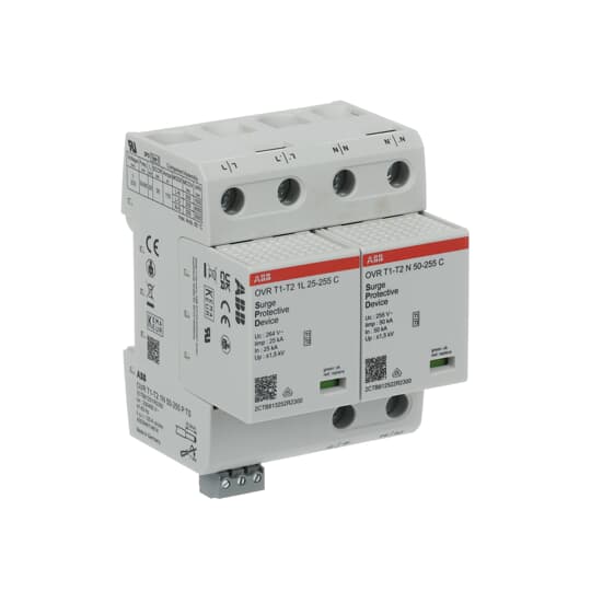 Kombi-Ableiter 2p für TT/TN Netze mit FM 25kA/Pol für 230/400 V Netze