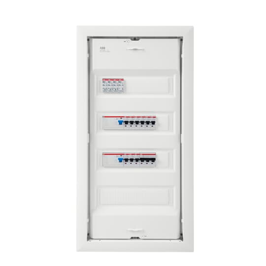 UK-Komplettverteiler mit SPD T2, HLAK, 2xFI 40/0,03A, 9xLS B16, 3p LS B20