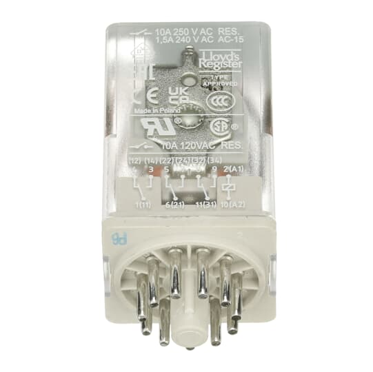 Relais interface enfichable CR-U, 3We, A1-A2=24VDC, 250V/10A