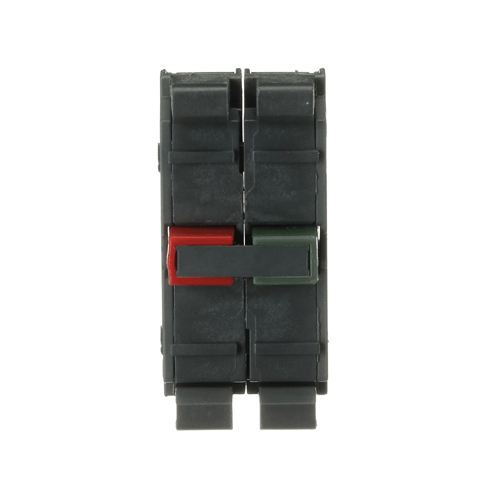 Bloc de contact double doré, 1 contact normalement ouvert + 1 contact normalement fermé