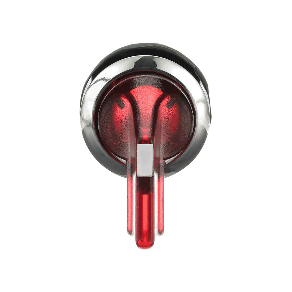 Sélecteur de lumière A-C, rouge, 2 positions, longue poignée tournante