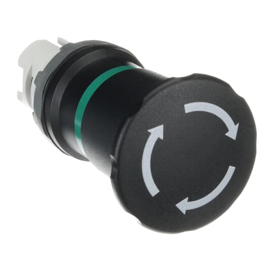 Maschinen-Stop-Taster, Drehentriegelung, schwarz, 40mm Pilz