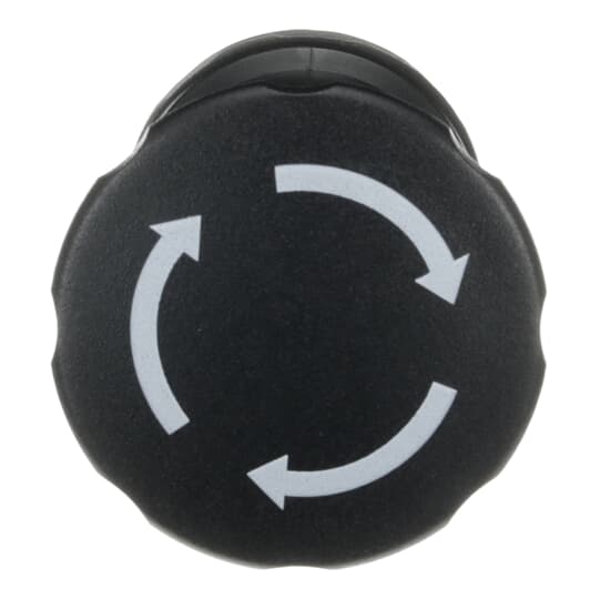 Maschinen-Stop-Taster, Drehentriegelung, schwarz, 40mm Pilz