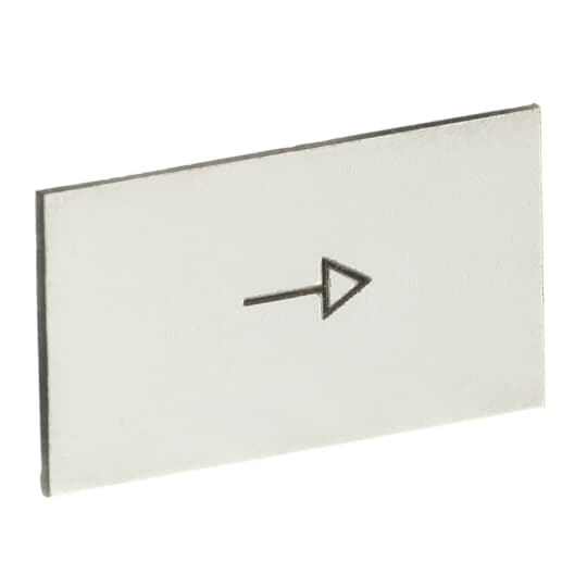 Beschrift-Schild Einlage ->, Kunststoff alufarben für CombiLine-Modular