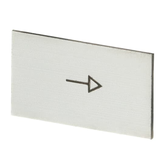 Beschrift-Schild Einlage ->, Kunststoff alufarben für CombiLine-Modular