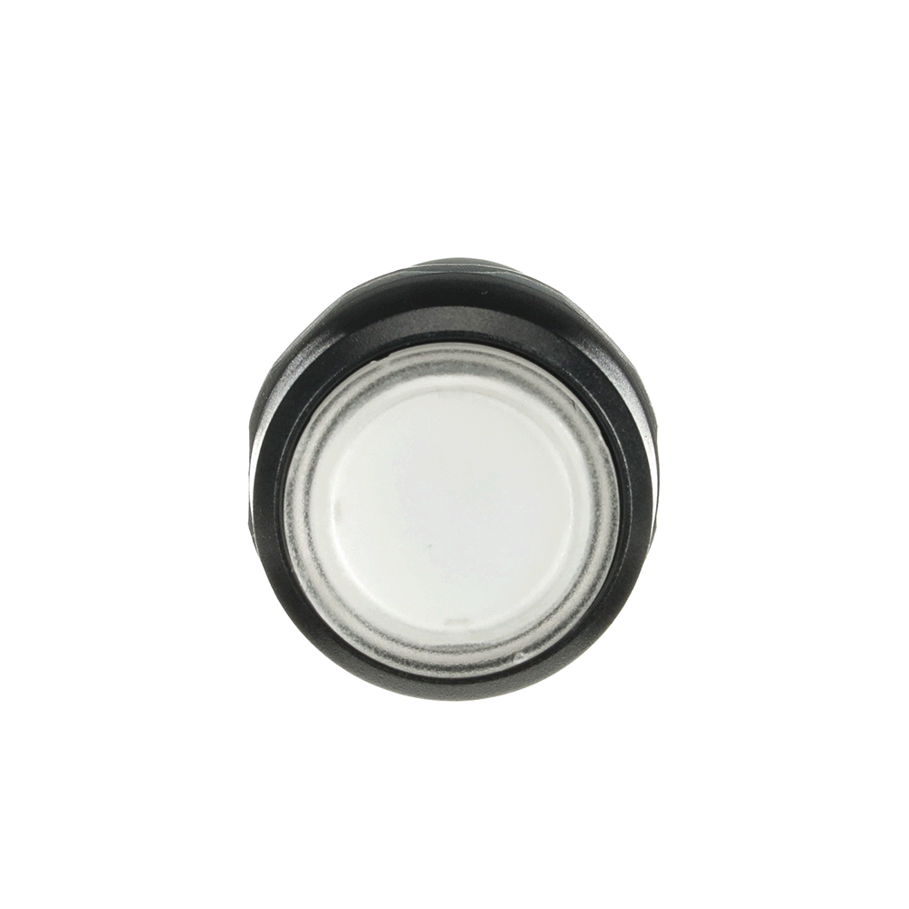 Interrupteur de pression lumineux transparent, tactile avec LED 110-130 VAC/DC 1 contact normalement ouvert