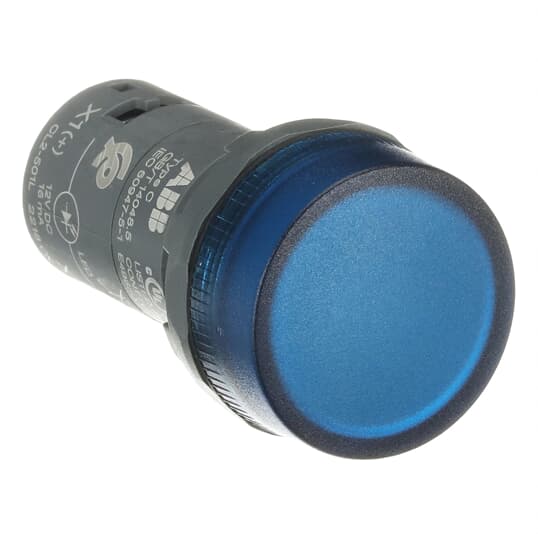 Meldeleuchte blau 12VDC, mit fest integrierter LED