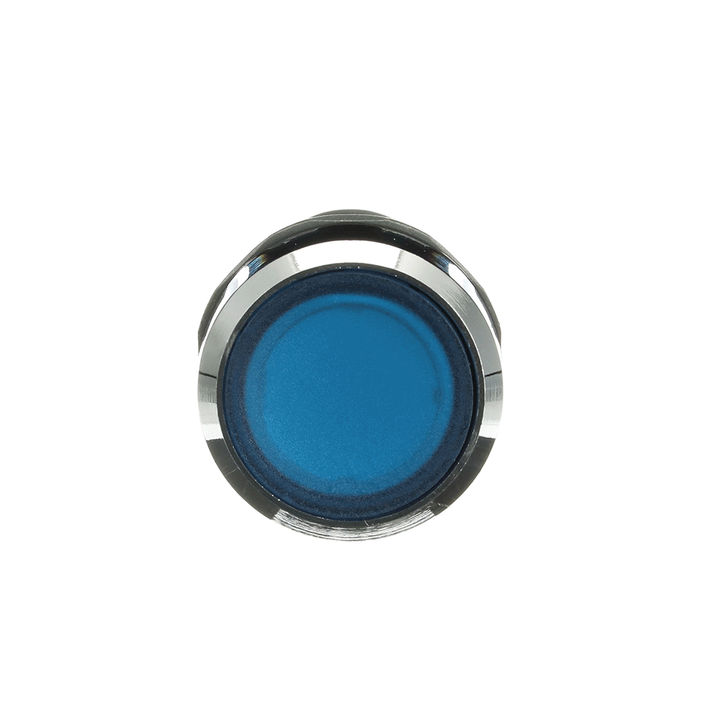 Drucktaster flach, tastend, blau, beleuchtet, 1 Schließer