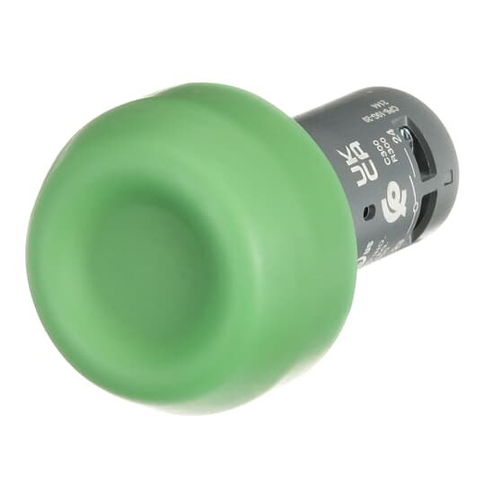 Drucktaster robust grün, 2 Schließer