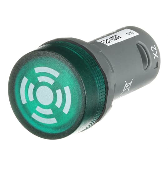 Leuchtsummer grün 230V AC, Kontinuierliches Licht