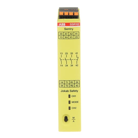 SAFETY RELAY, 1-und 2 kanalig, 3 NO + 1 NC, Betriebsspannung 24 V DC, PushIn