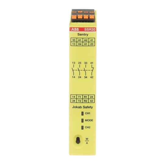 SAFETY RELAY, Zweihand, 3 NO + 1 NC, Betriebsspannung 24 V DC, PushIn