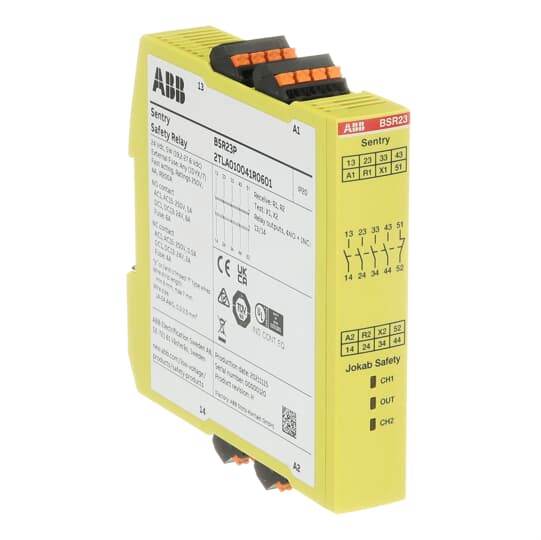 SAFETY RELAY Erweiterungsrelais 24 V DC Relaisausgänge 4 NO+1 NC PushIn