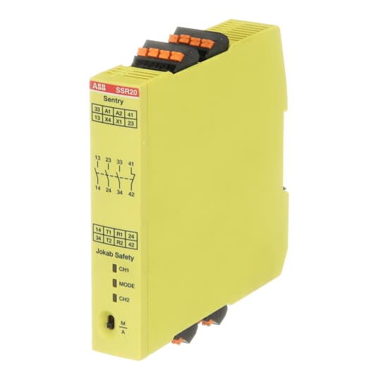 SAFETY RELAY, Zweihand, 3 NO + 1 NC, Betriebsspannung 24 V DC, PushIn