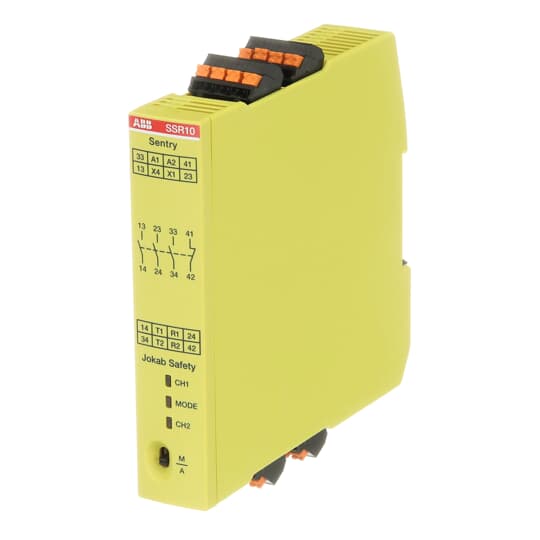 SAFETY RELAY, 1-und 2 kanalig, 3 NO + 1 NC, Betriebsspannung 24 V DC, PushIn