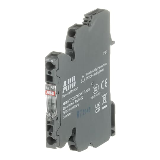 Optokoppler R600 100mA,A1-A2=24VDC,Transistor, Federzugklemme