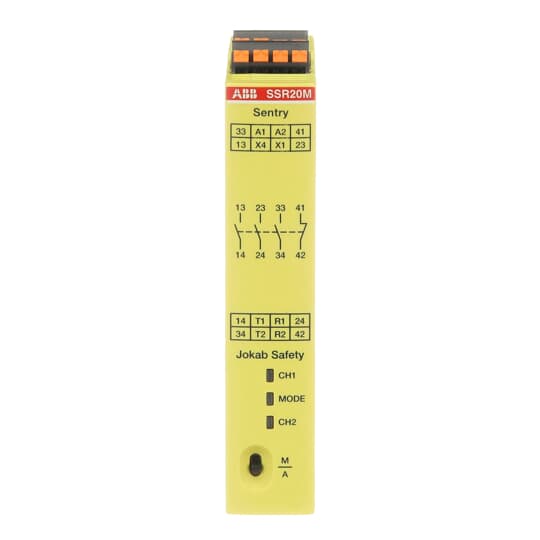 SAFETY RELAY, Zweihand, 3 NO + 1 NC, 85-265 V AC/120-375 V DC, PushIn