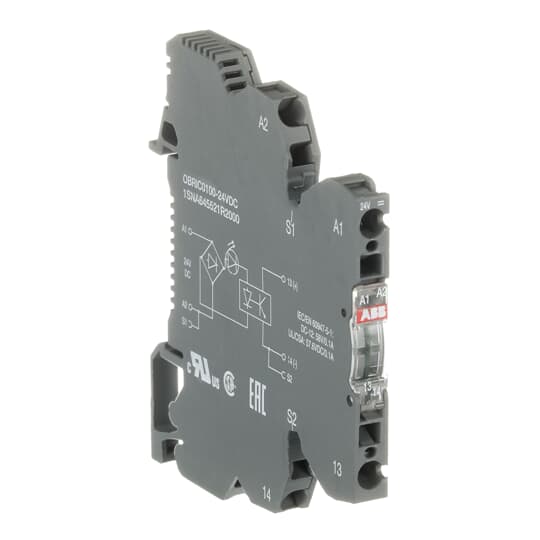 Optokoppler R600 100mA,A1-A2=24VDC,Transistor, Federzugklemme